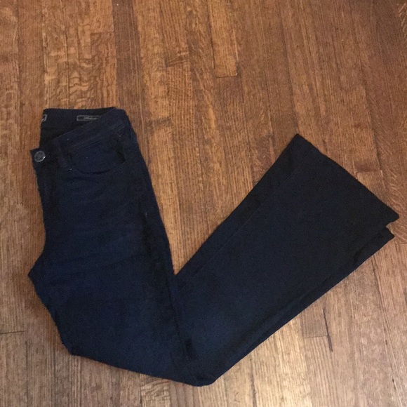 GUESS Mid Rise Authentic Flare Black Jeans - Picture 1 of 6